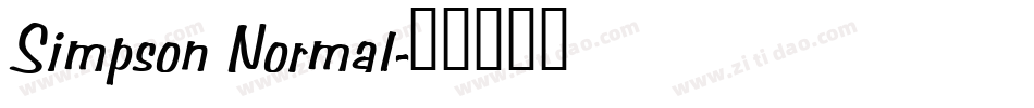 Simpson Normal字体转换
